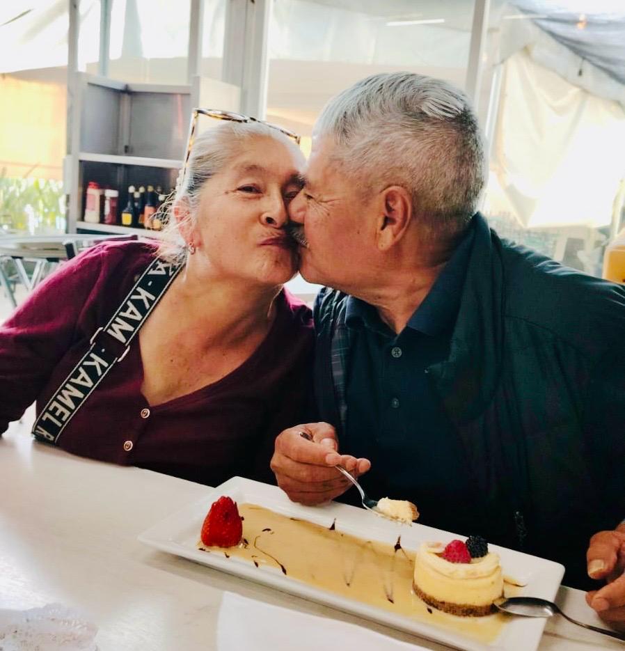 Fotografía actual de Juana Gómez y Francisco Rojas en 2026