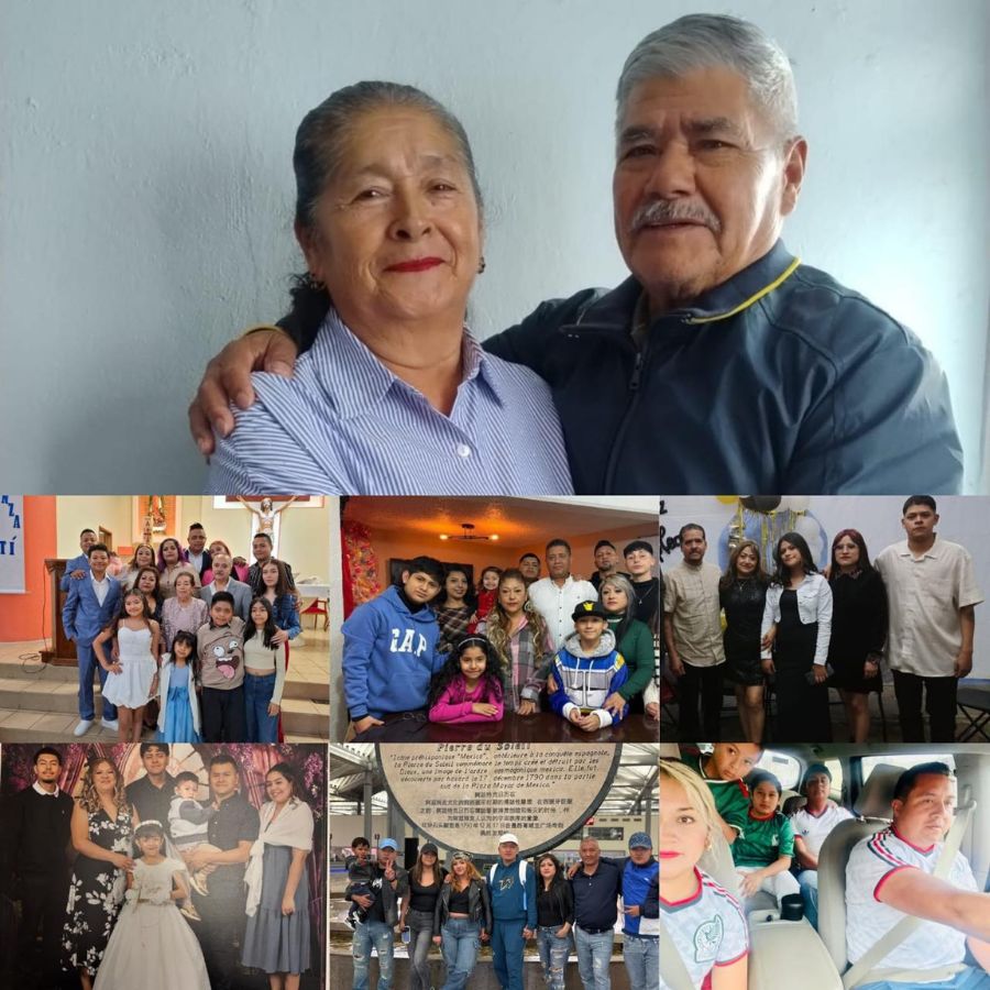Fotografía familiar de Juana Gómez y Francisco Rojas